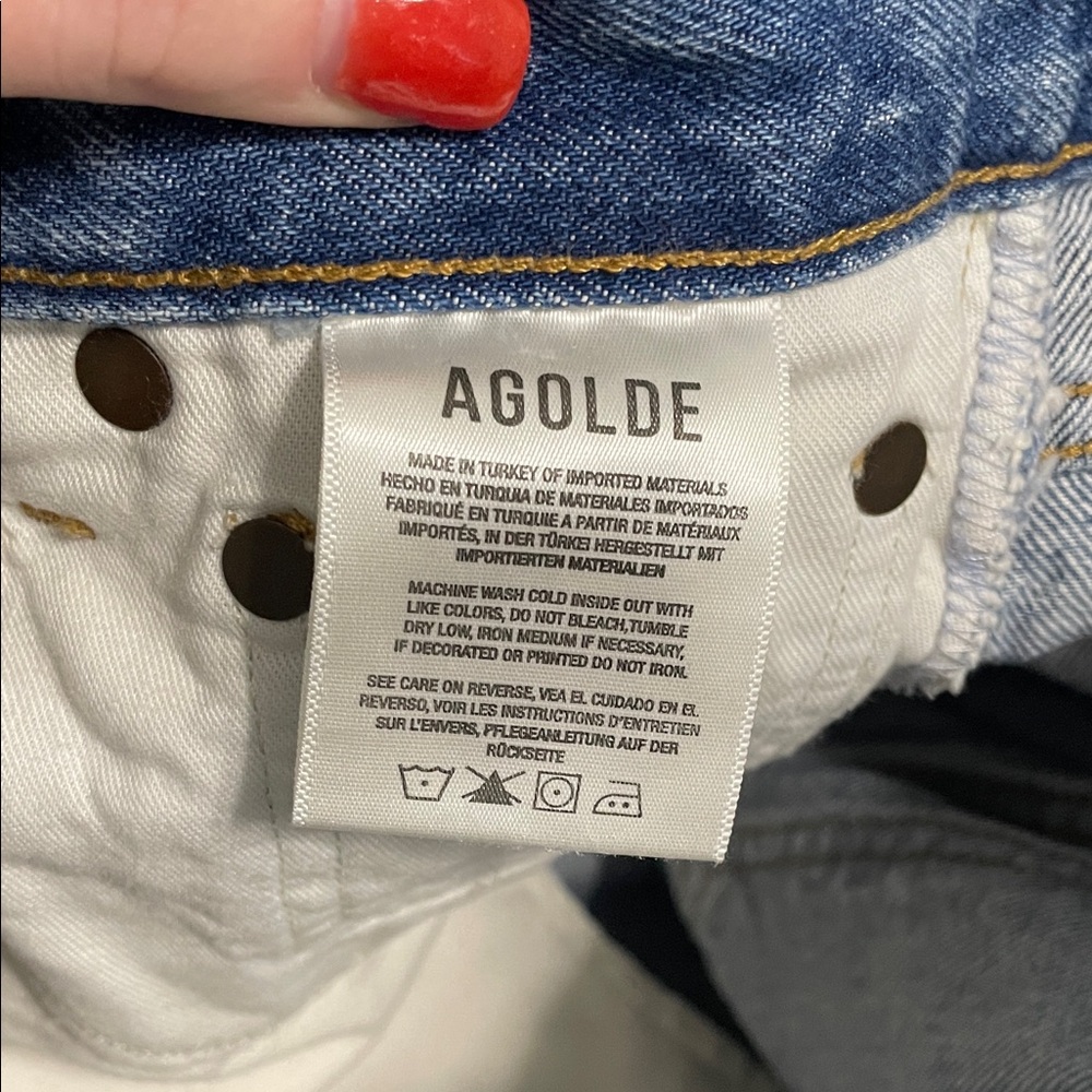 AGOLDE Riley High Rise Straight Cropped Jeans - Picture 8 of 9